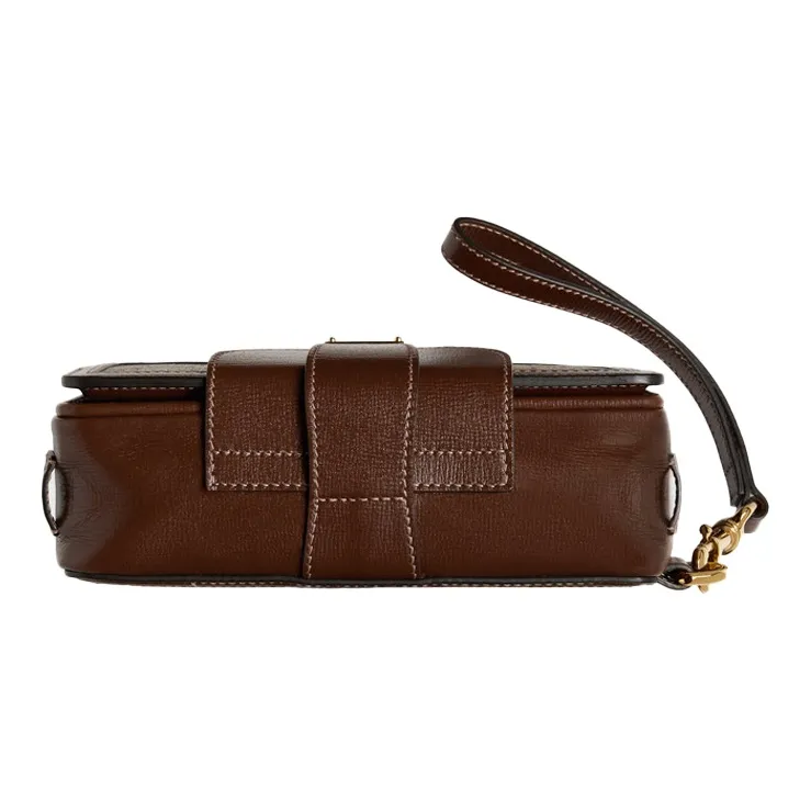GUCCI Canvas With Leather Canvas Bag, Small Square Bag, Box Bag, Cell Phone Pouch, Crossbody Bag, Shoulder Bag Unisex-3