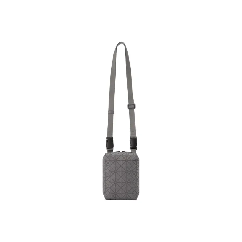 ISSEY MIYAKE Saddle Nylon Cell Phone Pouch Shoulder Bag Crossbody Bag Small Size Unisex Gray-0