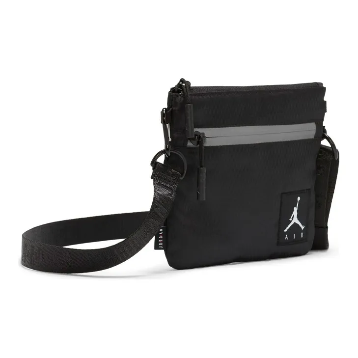 Jordan Nylon Shoulder Bag Crossbody Bag Regular Unisex Black-1