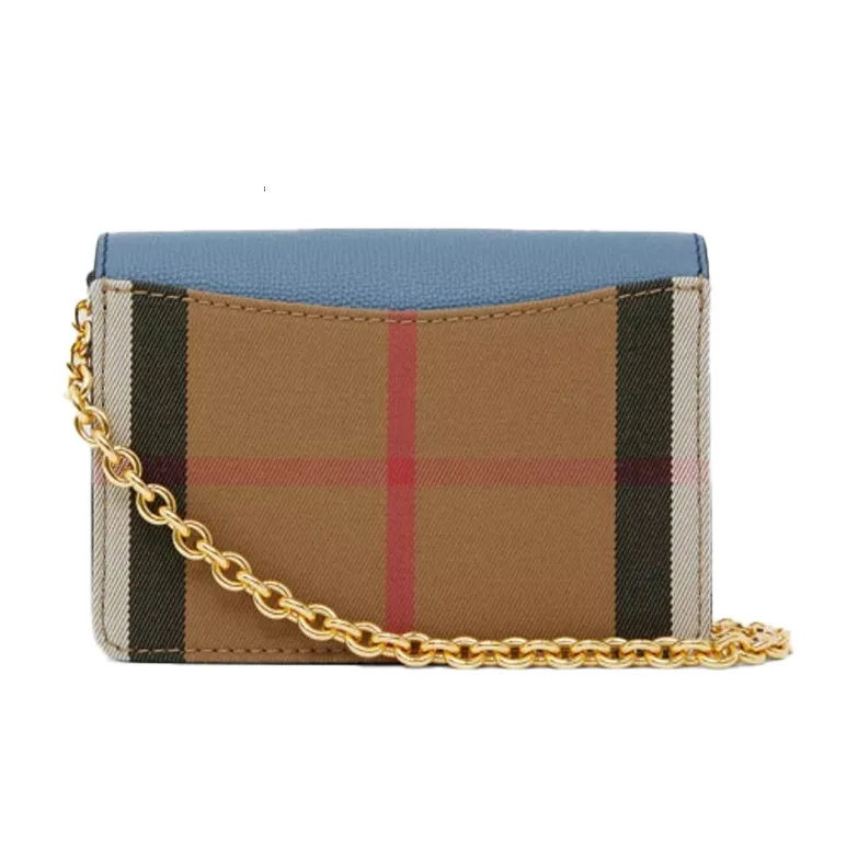 Burberry Caffè Leather Shoulder Bag Crossbody Bag Women's Slate Blue-1