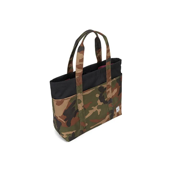 Herschel Polyester Tote Bag Shopping Bag Travel Bag Handbag Regular Unisex Forest Green Camouflage-2