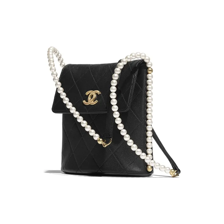 CHANEL Gabrielle Calfskin Crossbody Bag, Shoulder Bag Women's Black-1