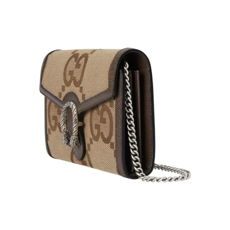 GUCCI Dionysus Leather Chain Wallet, Crossbody Bag, Shoulder Bag Women's-1
