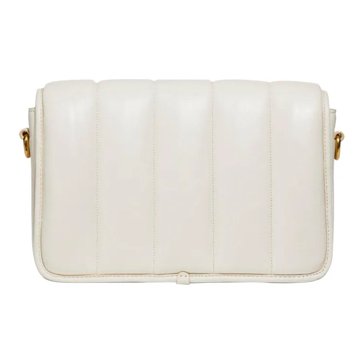 COACH Studio Leather Messenger Bag, Shoulder Bag, Crossbody Bag Trumpets Women's White-2