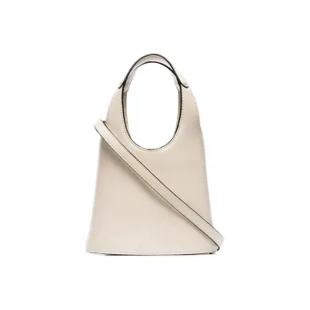 Staud Leather Bucket Bags One Shoulder Handbags Regular Women's White