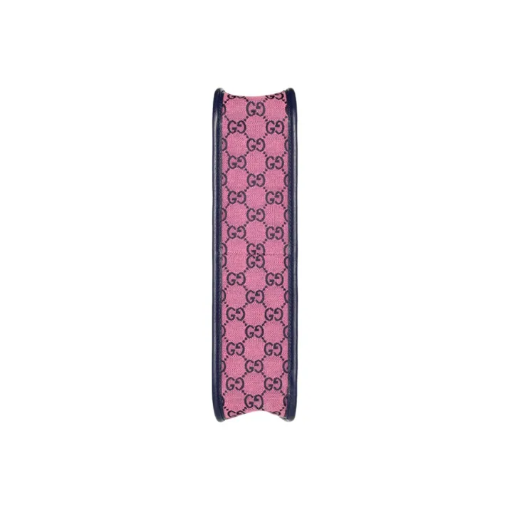 GUCCI Canvas With Leather Tote Bag Shopping Bag Portable Kids' Bags Kids' Pink/Dark Blue-5