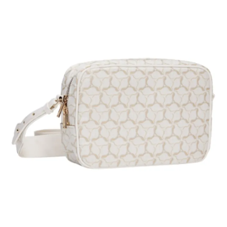 LI NING 1990 Polyester Camera Bag Small Square Bag Crossbody Bag Regular Unisex White-0