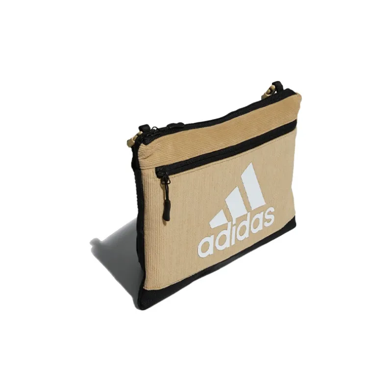 Adidas Polyester Portable Crossbody Bag Shoulder Bag Unisex Light Khaki-1
