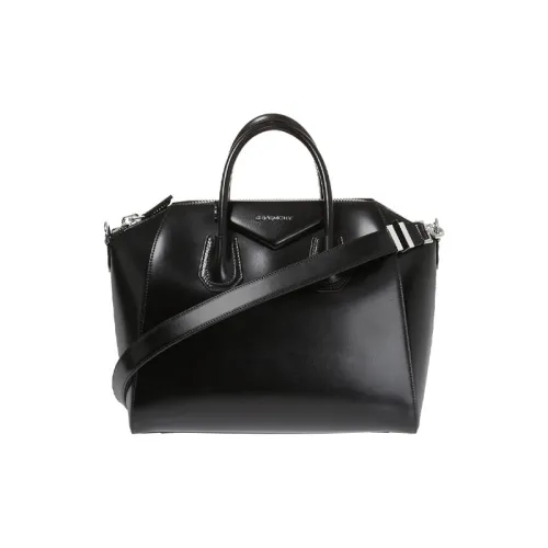 GIVENCHY Antigona Sheepskin One Shoulder Handbag Medium Size Women's Black