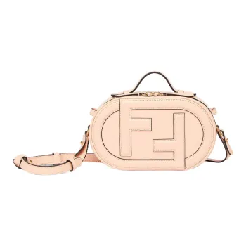 FENDI O'Lock Swing Cow Leather Camera Bag, Handbag, Shoulder Bag, Crossbody Bag Women's Light Pink