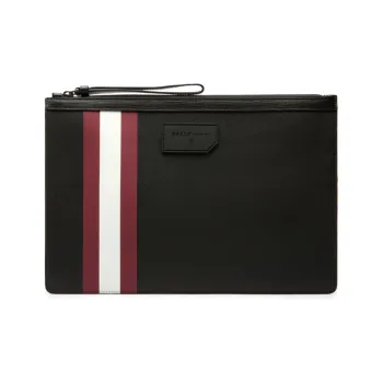 BALLY BOLLIS Leather Coin Purse, Clutch Regular Men's Black