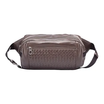 Bottega Veneta Cow Leather Fanny Pack Regular Men's Brown