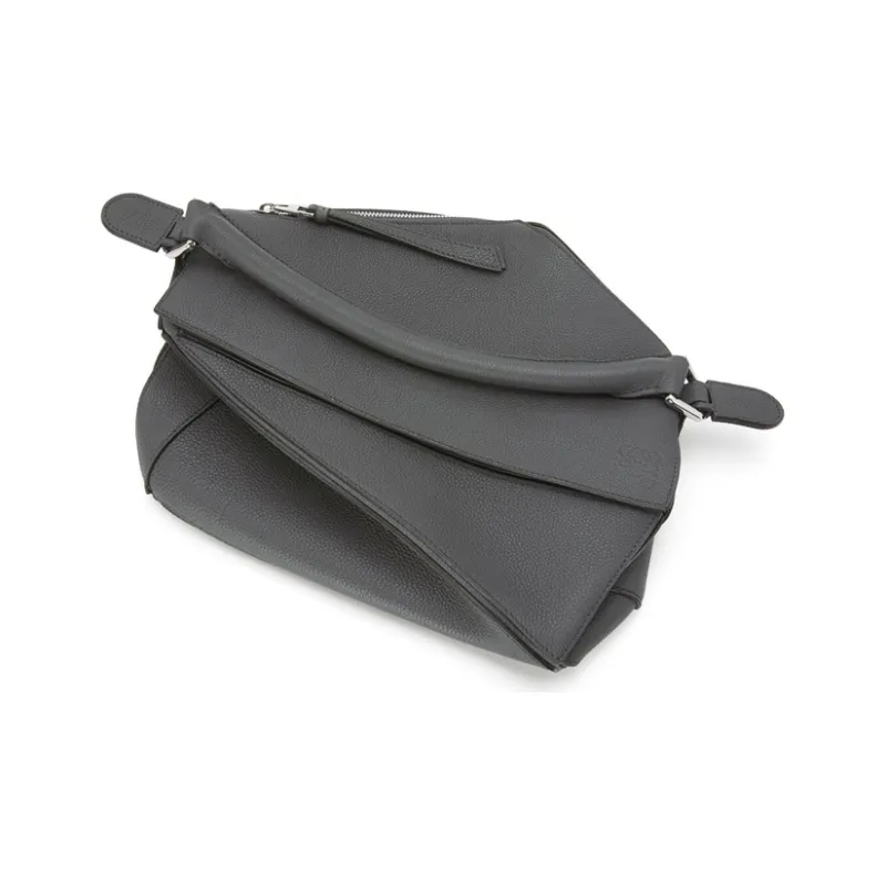 LOEWE Puzzle Calfskin Geometric Bag Puzzle Bag Handbag Shoulder Bag Crossbody Bag Regular Women's Anthracite Gray-5