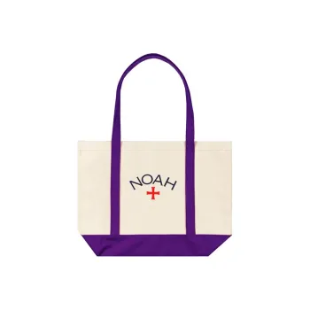 NOAH Canvas Tote Bag Shopping Bag Handbag Unisex Purple