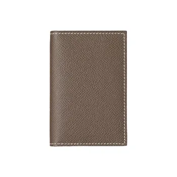 HERMES MC² Euclide Epsom Calfskin Card Holder Men's Elephant Gray