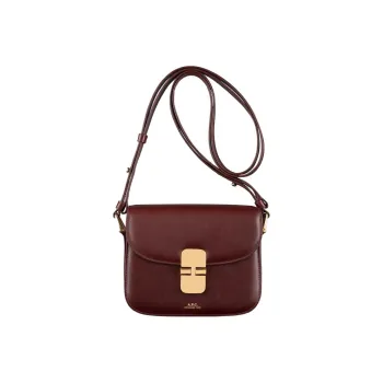 A.P.C Cow Leather Tofu Bag Shoulder Bag Crossbody Bag Women's Brown