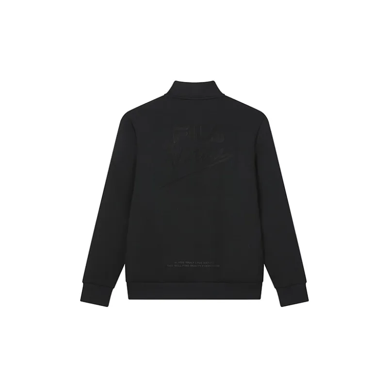 FILA Coach Jacket Spring Fall Men's Jet Black-1