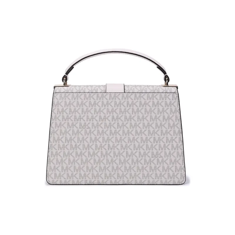 MICHAEL KORS Leather One Shoulder Handbag Medium Size Women's Vanilla White-3