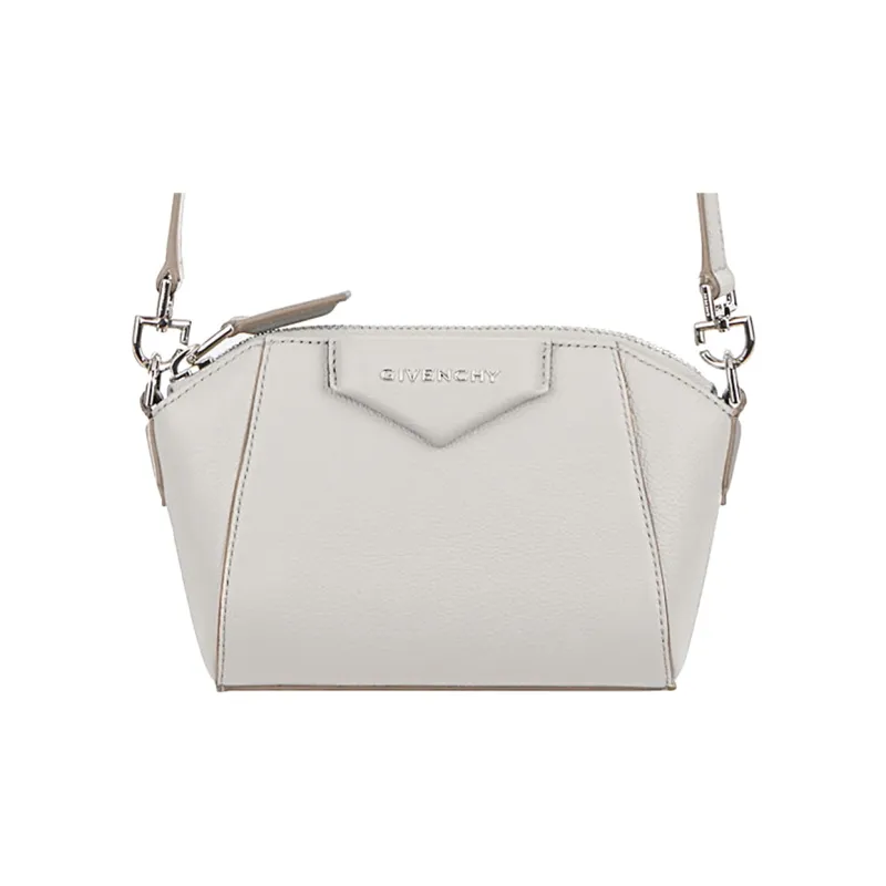 GIVENCHY Antigona Sheepskin Clutches Shoulder Bag Crossbody Bag Extra Mini Women's Ecru-4