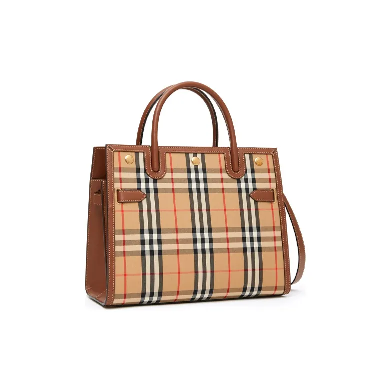 Burberry Title Cotton Shoulder Bag, Crossbody Bag, Handbag Mini Women's Archive Beige-3