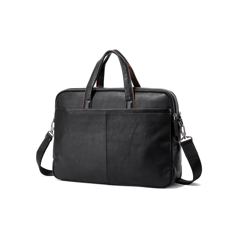Ace Paul Cow Leather Briefcase, Handbag Tubas Men's Brown Black Multicolor-0