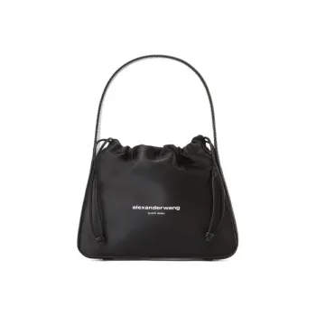 Alexander Wang Ryan Leather Shoulder Bag Handbag Small Size Women's Black