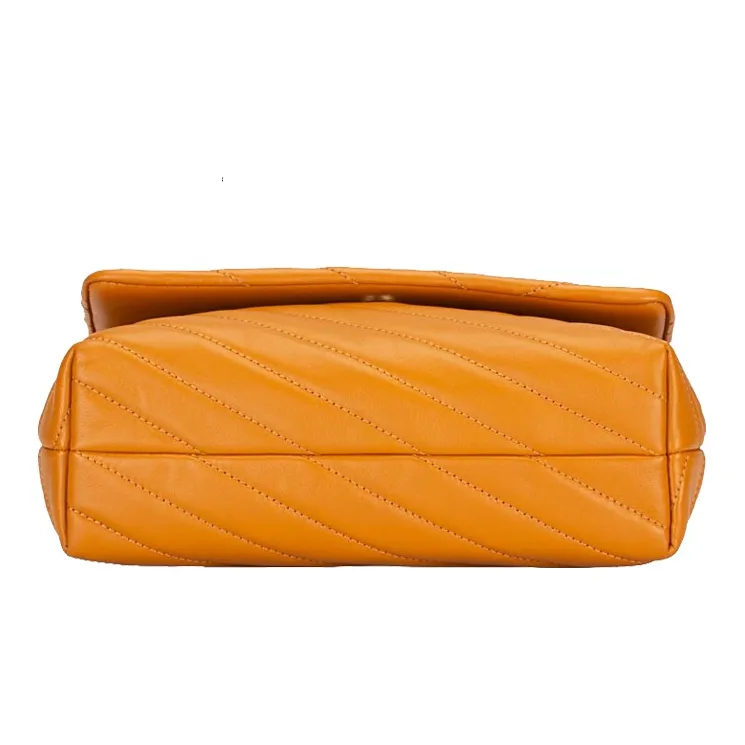 TORY BURCH Kira Sheepskin Crossbody Bag Shoulder Bag Women's Orange-3