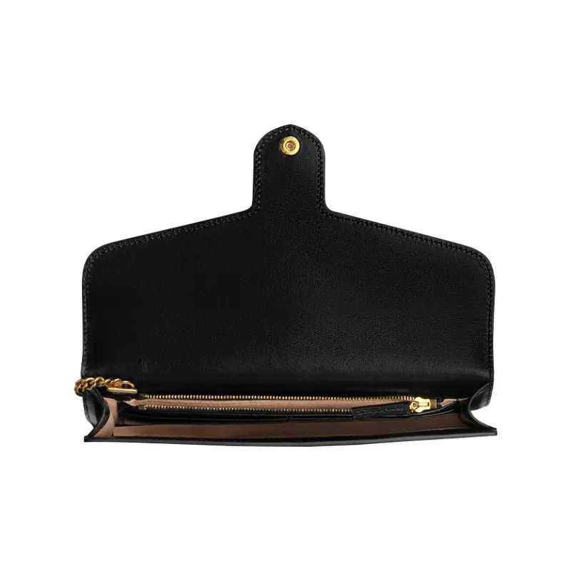 GUCCI Horsebit 1955 Leather Handheld Shoulder Bag Crossbody Bag Women's Black-6