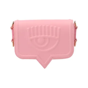 CHIARA FERRAGNI Polyurethane Handbag Shoulder Bag Crossbody Bag Small Size Women's Pink