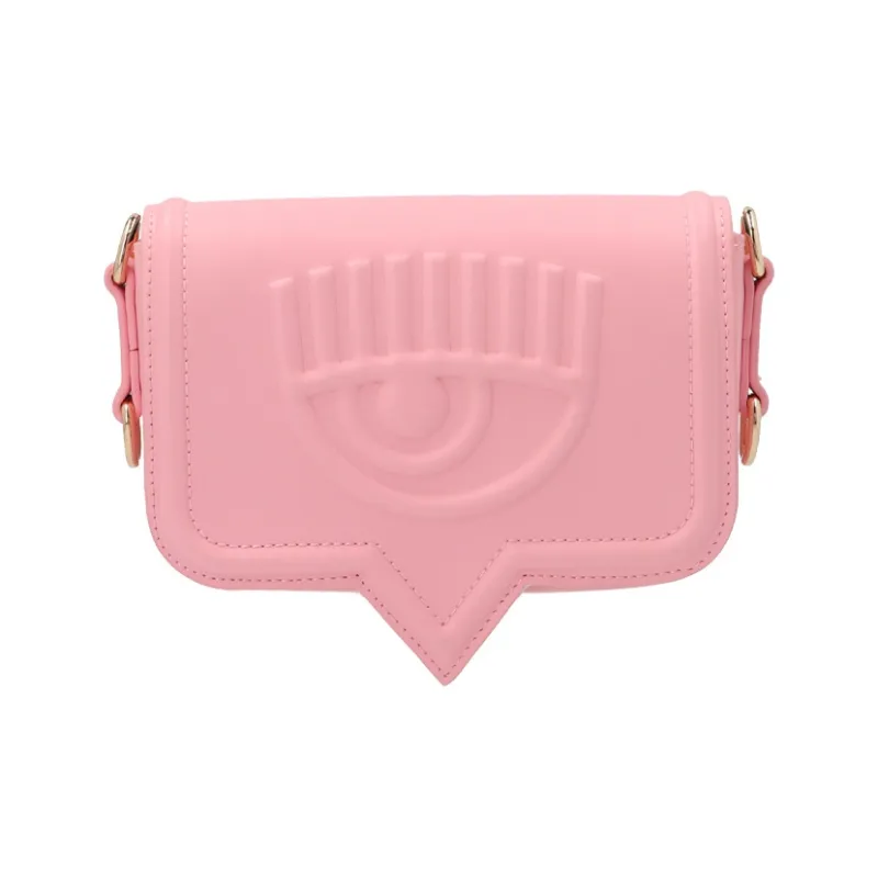 CHIARA FERRAGNI Polyurethane Handbag Shoulder Bag Crossbody Bag Small Size Women's Pink-0