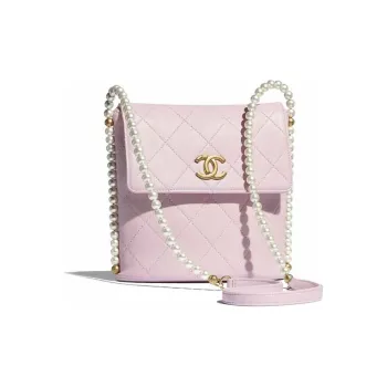 CHANEL Gabrielle Calfskin Hobo Bag, Shoulder Bag, Crossbody Bag Women's Light Pink Red