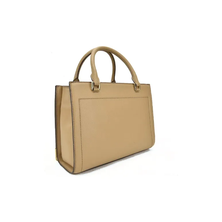 MICHAEL KORS Kinsley Leather Small Square Bag Crossbody Bag Handbag Women's Brown-3