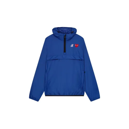 Cdg CDG Play X K-Way Co-Branded Jackets Unisex Blue