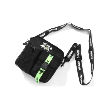 GENANX Polyamide Shoulder Bag, Crossbody Bag Unisex Black