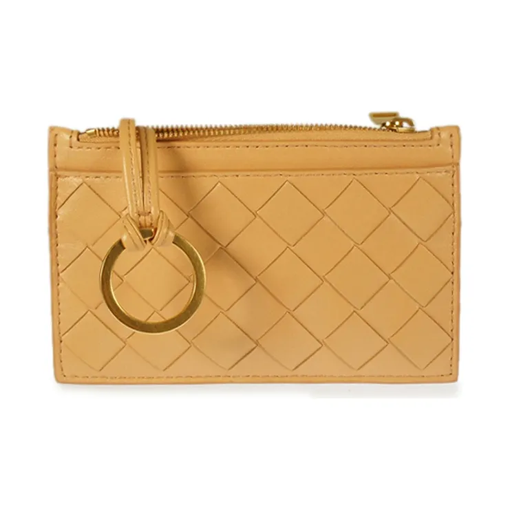 Bottega Veneta Leather Key Pouch Women's Brown-1