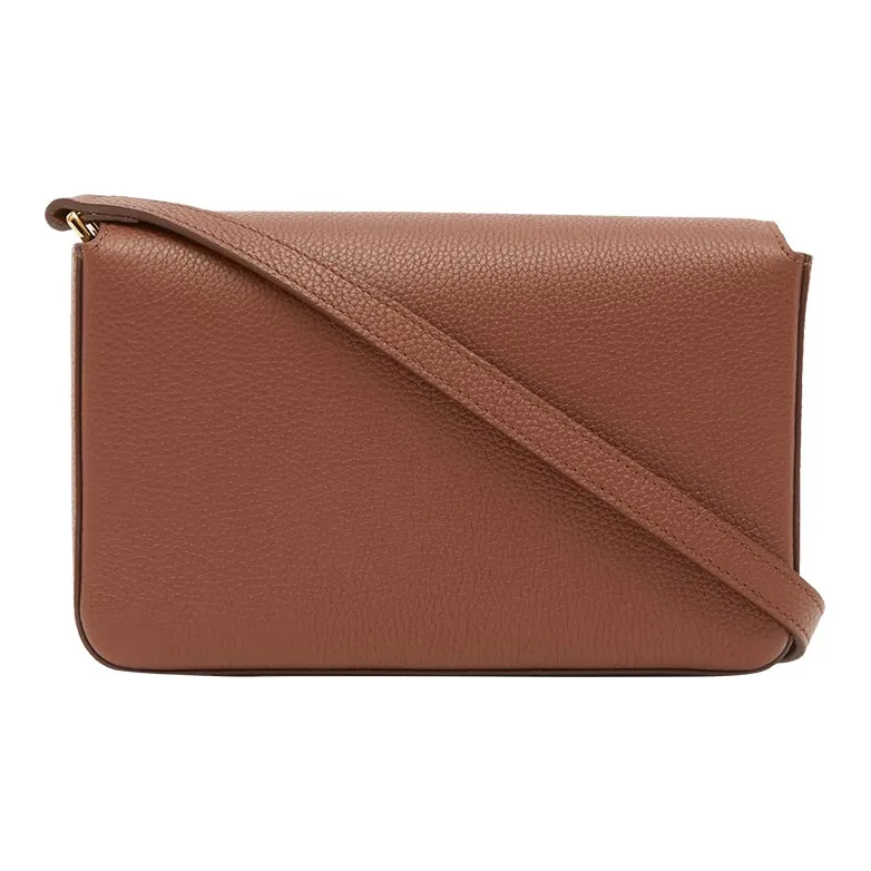 Burberry Vintage Cotton Crossbody Bag Clutch Women's Tan-4