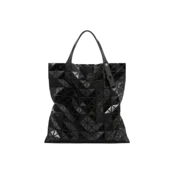 ISSEY MIYAKE Prism Polyurethane Tote Bag Shopping Bag Shoulder Bags Handbags Regular Unisex Black