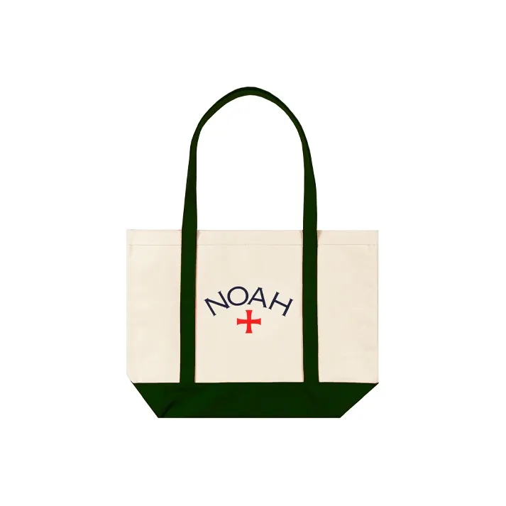 NOAH Cotton Tote Bag Shopping Bag Shoulder Bags Regular Unisex Green-0