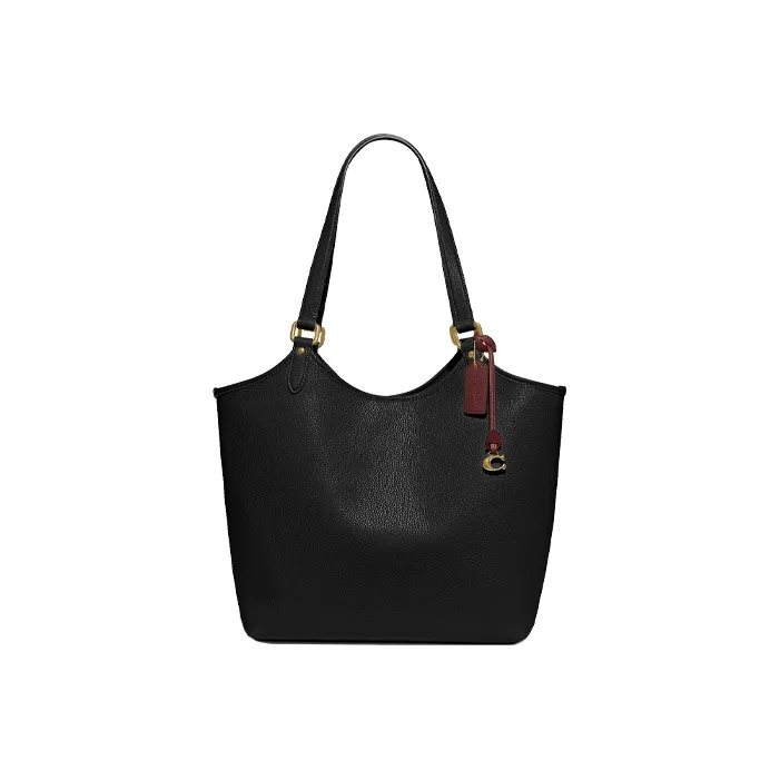 COACH Day Leather Combo Bag, Tote Bag, Shopping Bag, Shoulder Bag Large Size Women's Black-1