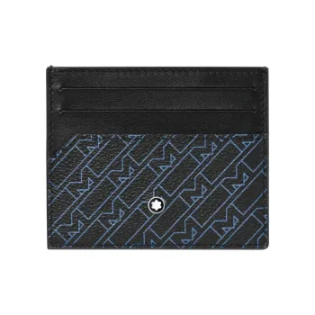 MONTBLANC M_Gram 4810 PVC Card Holder Men's Blue/Black