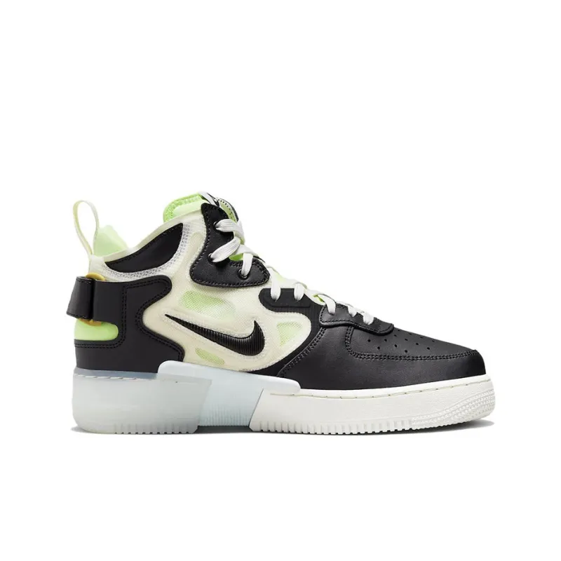 Nike Air Force 1 React Mid Black Sail Ghost Green-1
