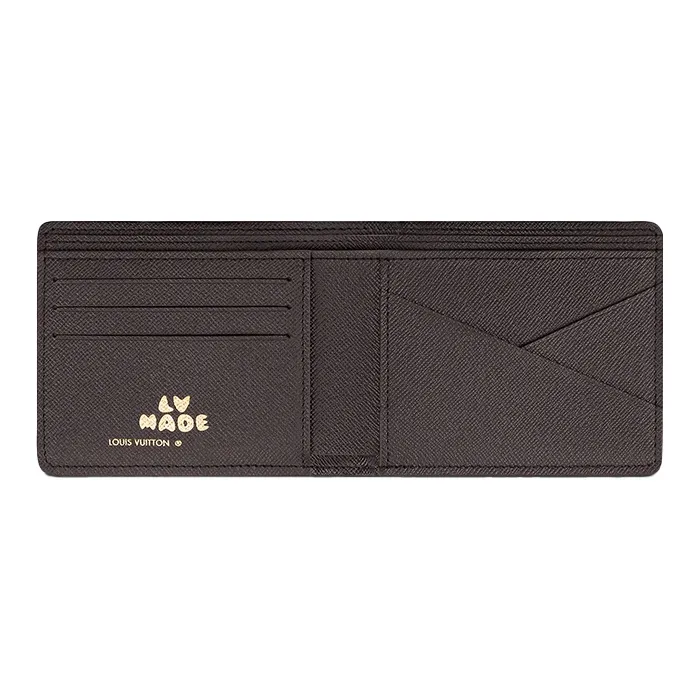 LOUIS VUITTON X Nigo Multiple Wallet Monogram Stripes Brown-3