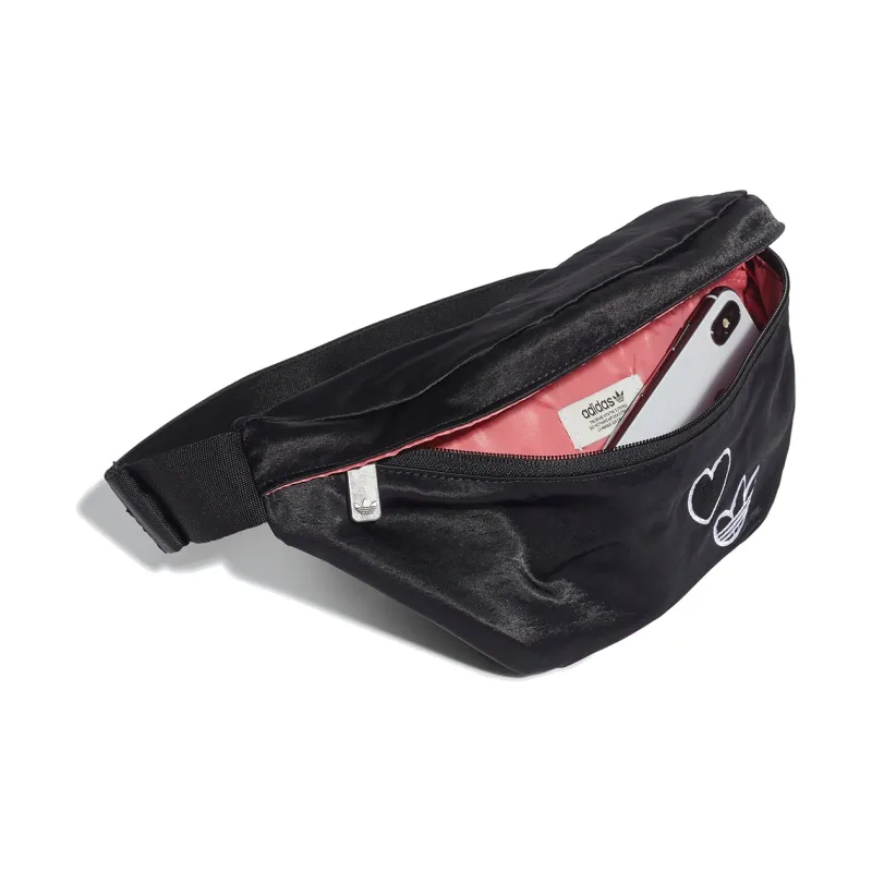 Adidas Originals Polyamide Crossbody Bag, Sling Bag, Fanny Pack Women's Black-3