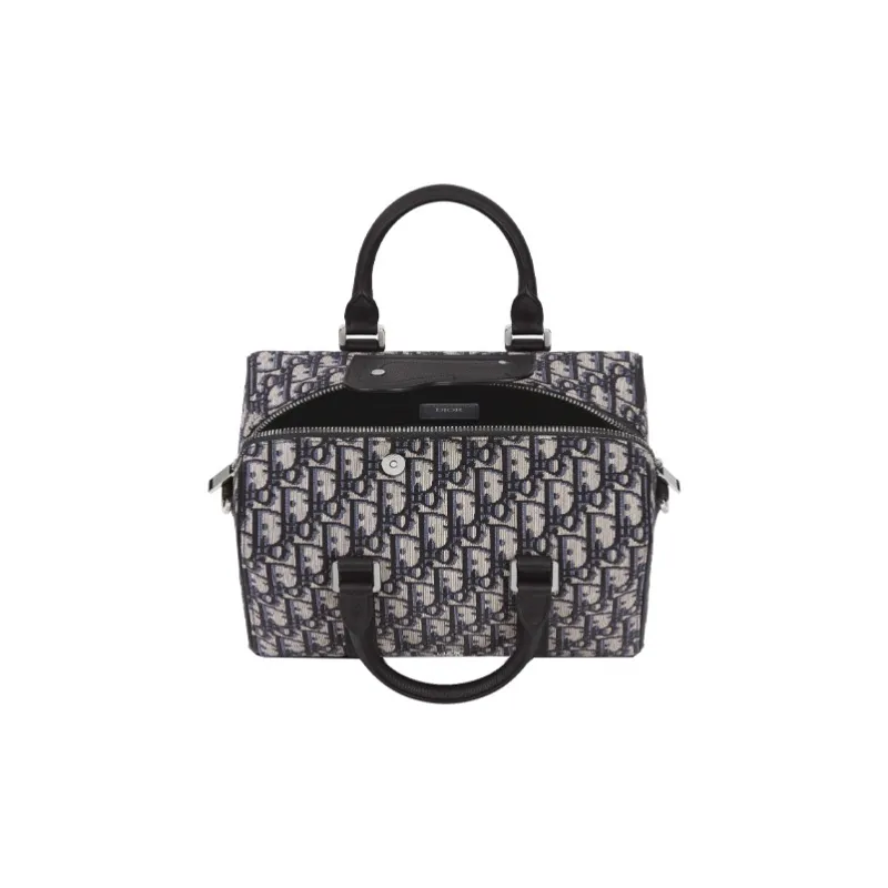 DIOR Lingot Calfskin Travel Bags Shoulder Bag Crossbody Bag Handbag Men's Beige/Black-1