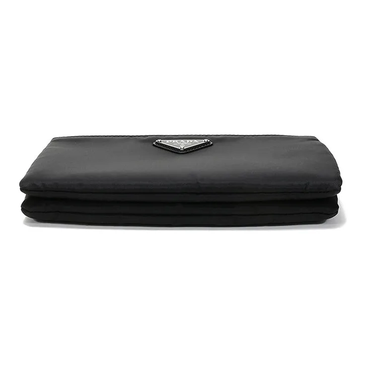 PRADA Fabric Clutches Crossbody Bag Shoulder Bag Women's Black-5