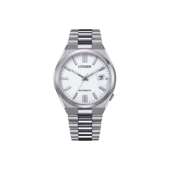 CITIZEN Automatic Mechanical Movement Stainless Steel Strap Watch 40mm Men's Watches White Dial