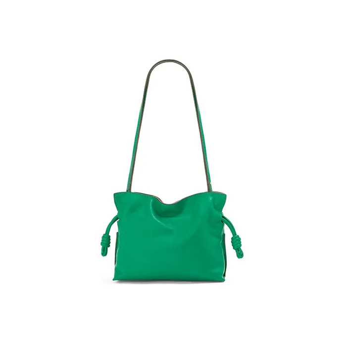 LOEWE Flamenco Clutch In Nappa Calfskin Mini Jungle Green-3