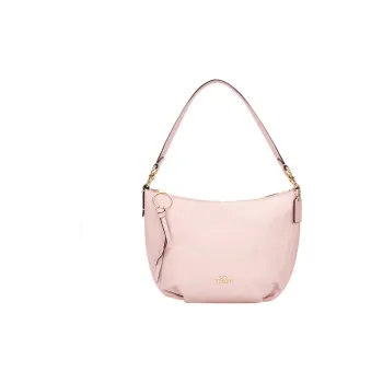 COACH Skylar Cow Leather Shoulder Bag Medium Size Women's Pink