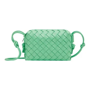 Bottega Veneta Sheepskin Storage Bag, Clutch, Crossbody Bag Women's Green