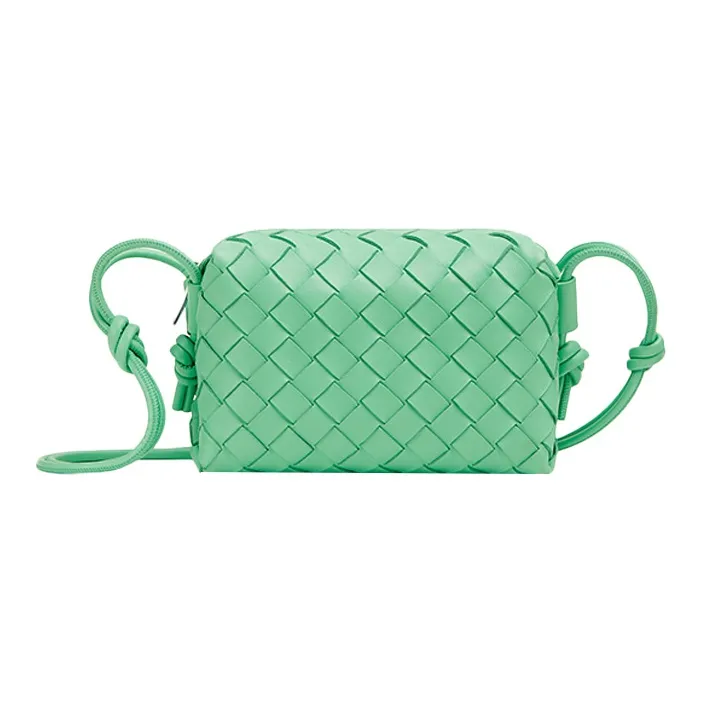 Bottega Veneta Sheepskin Storage Bag, Clutch, Crossbody Bag Women's Green-0